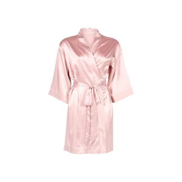 ochtendjas roze Satijnen Ochtendjas