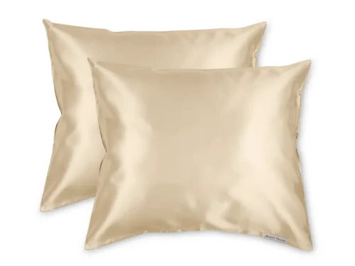 Beauty Pillow Satijnen Kussenslopen Duo – Champagne 60x70 Satijnen kussenslopen duo 60×70