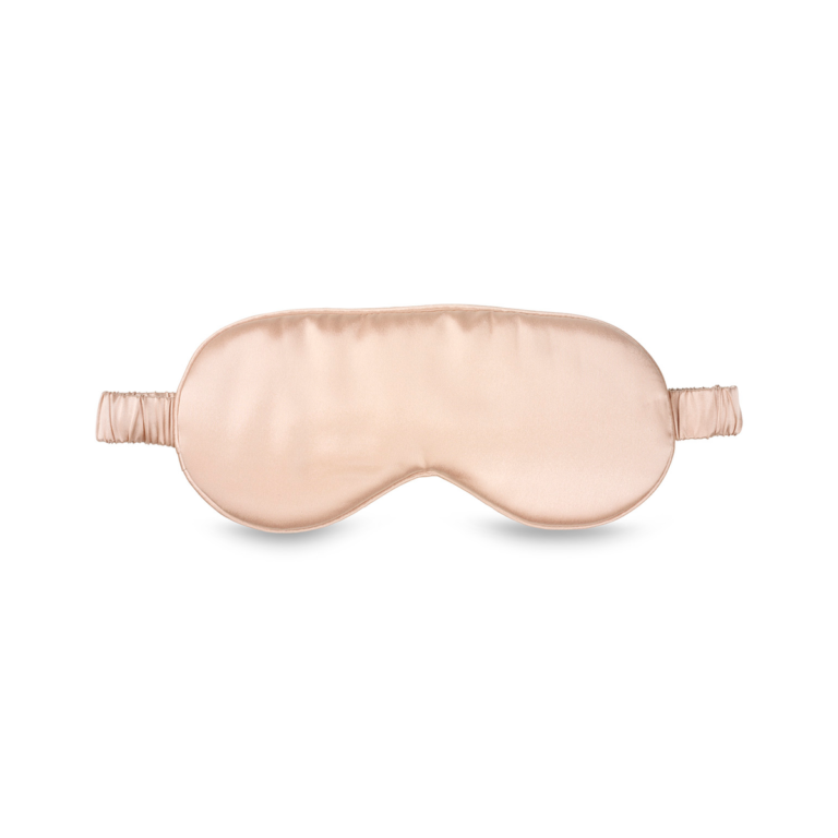 Champagne zijden slaapmasker van Beauty Pillow – Luxury Silk